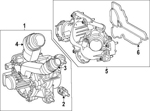 Water Pump for 2025 Mercedes-Benz GLC350e #0