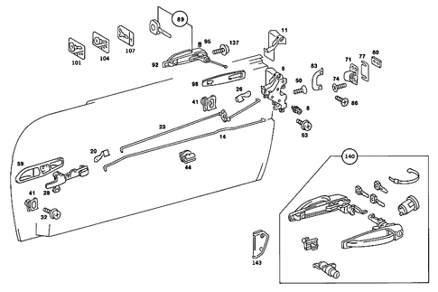 Locking System for 1986 Mercedes-Benz 560SL #0