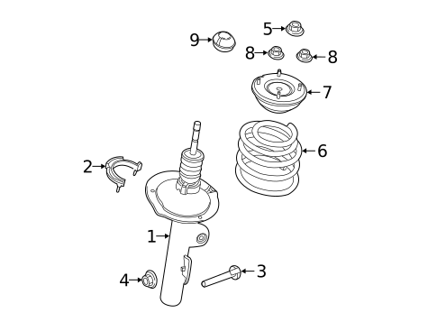 Shocks & Struts for 2017 Ford Police Interceptor Utility #0