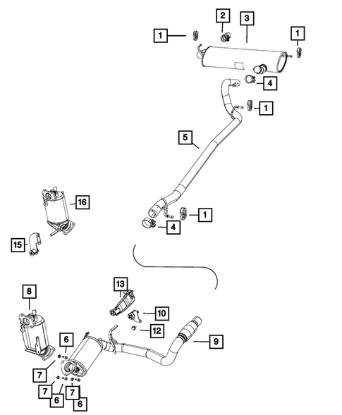 Exhaust System for 2014 Jeep Wrangler #2