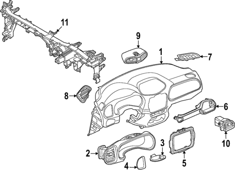 Instrument Panel for 2015 Jeep Renegade #0