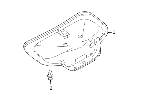 INTERIOR TRIM - TRUNK for 2004 INFINITI G35 #1