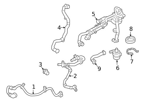 Hoses & Lines for 2020 Jaguar I-Pace #2