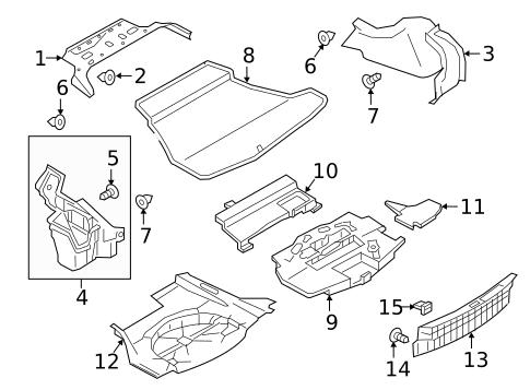 Interior Trim - Rear Body for 2020 INFINITI Q60 #1