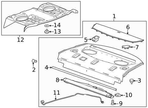 Interior Trim - Rear Body for 2016 Cadillac CTS #0