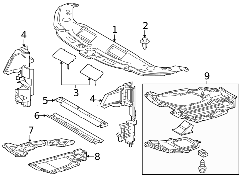 Splash Shields for 2023 Lexus ES300h #0