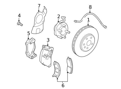 Hubs & Related Components for 2008 Cadillac STS #0