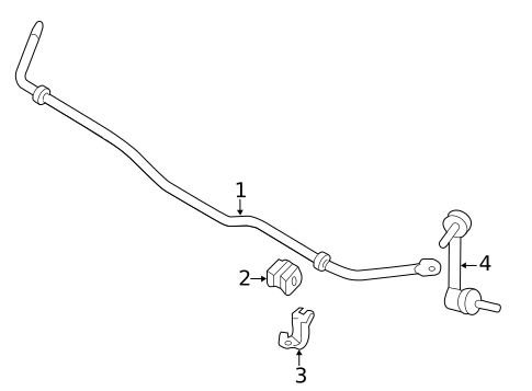 Stabilizer Bar & Components for 2019 Nissan Pathfinder #1