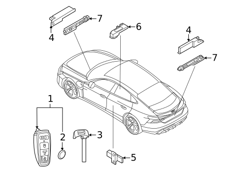 Anti-Theft Components for 2024 Audi e-tron GT #0