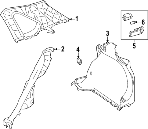 Interior Trim - Quarter Panels for 2025 Toyota Corolla Cross #0