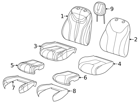 Front Seat Components for 2013 Dodge Dart #0