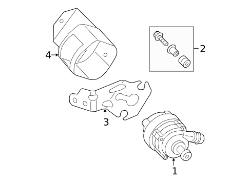 Water Pump for 2019 Volkswagen Tiguan #1