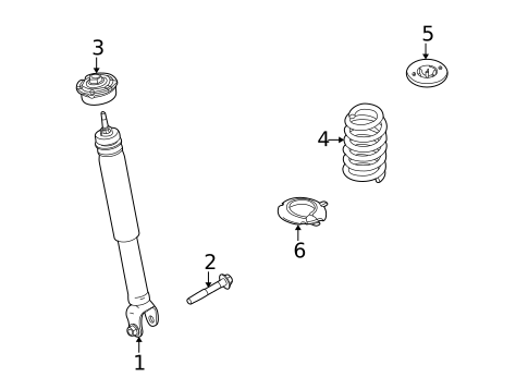 Shocks & Components for 2010 Ford Taurus #1