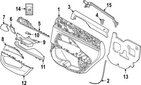 Rear Door for 2022 BMW 430i Gran Coupe #2