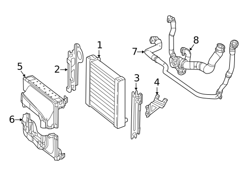 Radiator & Components for 2016 Mercedes-Benz S63 AMG #2