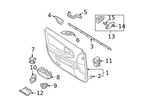 Switches for 2004 INFINITI I35 #2