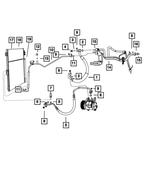 Air Conditioner and Heater Plumbing for 2026 Dodge Durango #0
