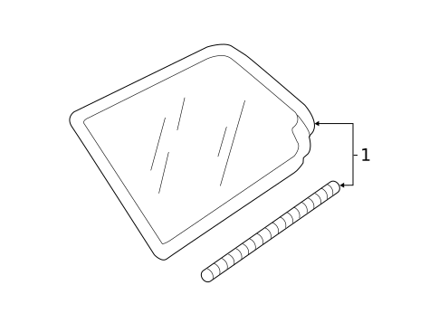 Glass & Hardware for 2018 Volkswagen Golf Alltrack #0