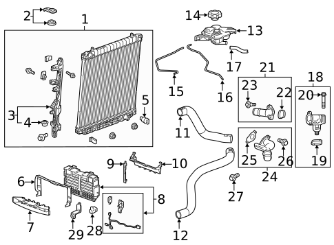 Radiator & Components for 2019 Chevrolet Colorado #0