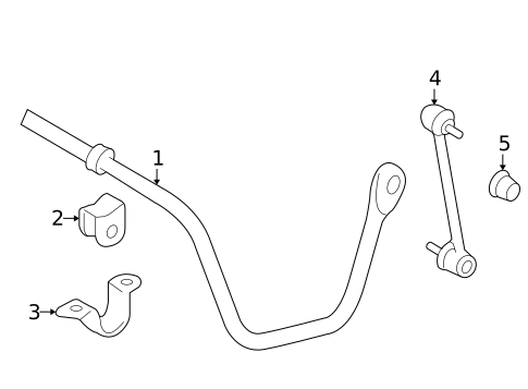 Stabilizer Bar & Components for 2013 Toyota Highlander #2