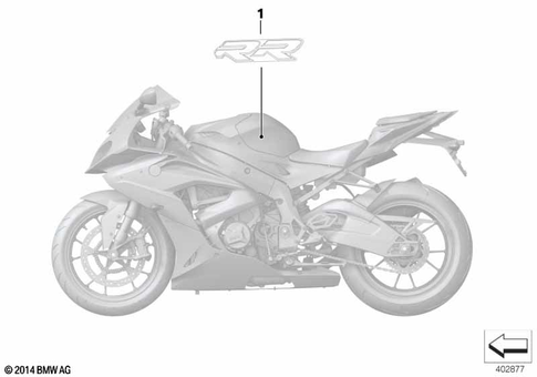 Stickers, Labels, Adhesive Film Strips for 2014 BMW-Motorrad S 1000 RR #5
