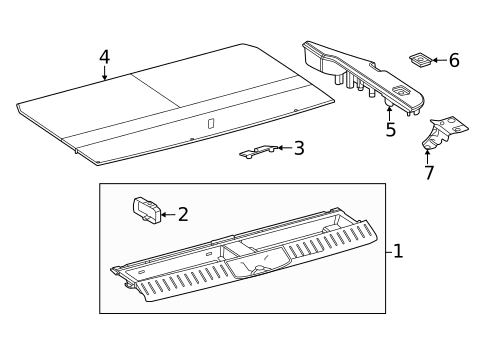 Interior Trim - Rear Body for 2023 Lexus LX600 #0