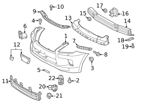 Bumper & Components - Front for 2014 Lexus LX570 #0