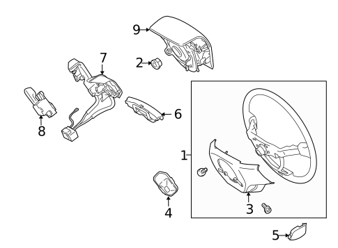 Steering Wheel & Trim for 2012 Lexus RX350 #0