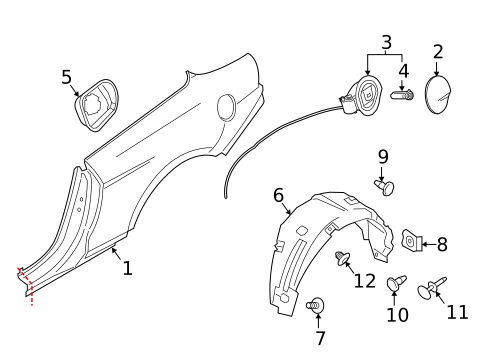 Quarter Panel & Components for 2023 Ford Mustang #0