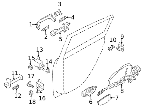 Lock & Hardware for 2019 Nissan LEAF #1