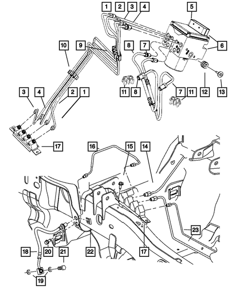 Brake Lines and Hoses for 2007 Dodge Ram 1500 #0