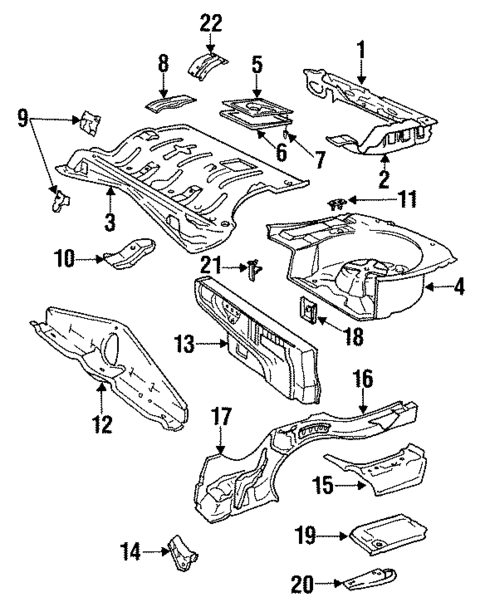 Rear Body for 1994 Volvo 960 #0