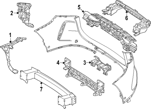 Bumper & Components - Rear for 2024 Mercedes-Benz EQE SUV AMG® #3