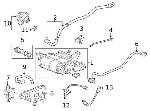 Emission Components for 2022 Honda Civic #1