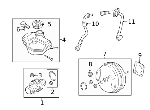 Master Cylinder - Components On Dash Panel for 2018 BMW 640i xDrive Gran Turismo #0