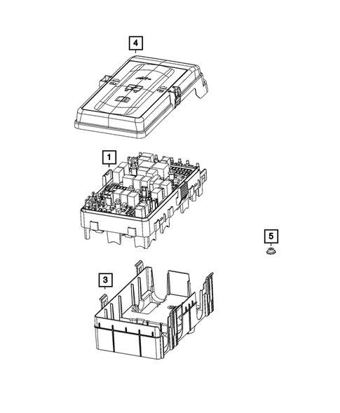 Power Distribution, Fuse Block, Junction Block, Relays and Fuses for 2023 Jeep Gladiator #0