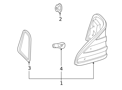 Tail Lamps for 2000 Mercedes-Benz CLK 430 #0