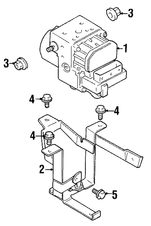 Anti-Lock Brakes for 1998 Mitsubishi Eclipse #1