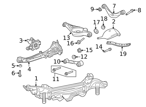 Rear Suspension for 2008 Mercury Milan #1