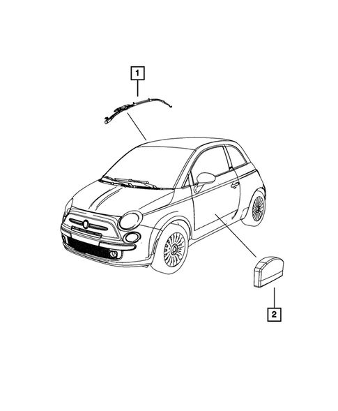 Air Bags for 2012 Fiat 500 #2