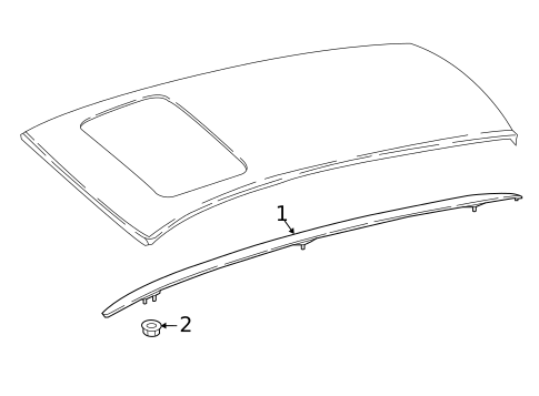 Exterior Trim - Roof for 2021 Mercedes-Benz E 450 #4