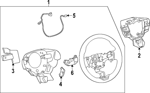 Steering Wheel & Trim for 2024 Toyota Crown #0