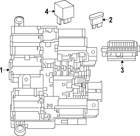 Fuse & Relay for 2024 Mercedes-Benz EQB 350 #1