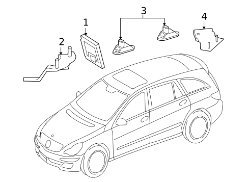 Electrical Components for 2007 Mercedes-Benz R 63 AMG® #8