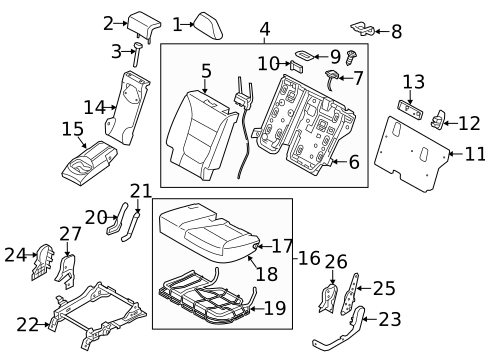 Second Row Seats for 2012 Kia Sorento #2