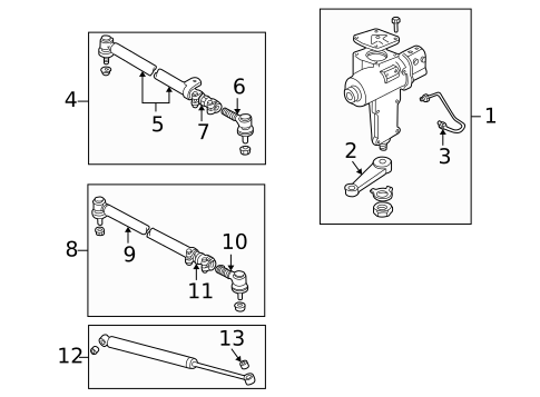 Steering Gear & Linkage for 2000 Land Rover Discovery #0