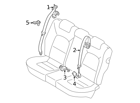 Seat Belt for 2020 Kia Rio #0