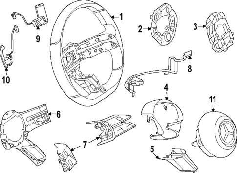 Steering Wheel & Trim for 2025 Mercedes-Benz CLE300 #2