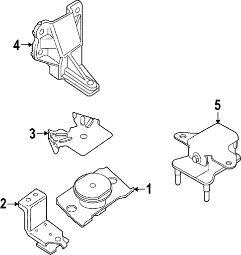 Engine Mounting for 2023 Nissan Frontier #1