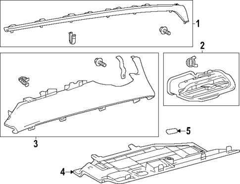 Instrument Panel Components for 2025 Toyota Crown #1